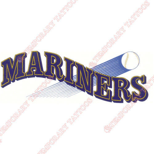 Seattle Mariners Customize Temporary Tattoos Stickers NO.1915